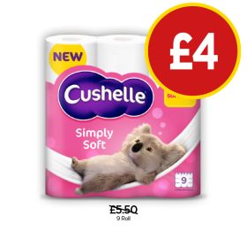 Cushelle Simply Soft - Now Only £4 at Budgens