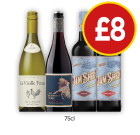 La Vieille Ferme, The Secretary Bird, Jam Shed Shiraz, Tempranillo - Now Only £8 at Budgens