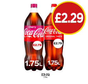 Coca Cola, Cherry - Now Only £2.29 at Budgens