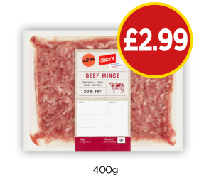 Jack's Beef Mince - Now Only £2.99 at Budgens