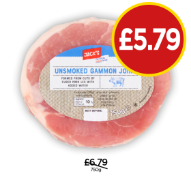 Jack's Unsmoked Gammon Joint - Now Only £5.79 at Budgens