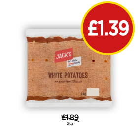 Jack's White Potatoes - Now Only £1.39 at Budgens
