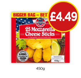 MJ's Mozzarella Cheese Sticks - Now Only £4.49 at Budgens