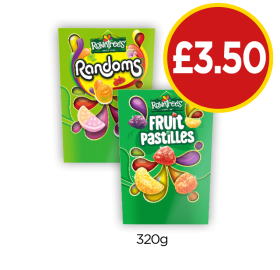 Rowntrees Randoms, Fruit Pastilles - Now Only £3.50 at Budgens