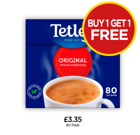 Tetley - Buy 1 Get 1 FREE at Budgens