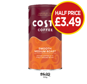 Costa Smooth Medium Roast - Now Only Half Price £3.49 at Budgens