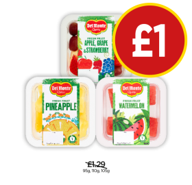 Del Monte Apple Grape & Strawberry, Pineapple, Watermelon - Now Only £1 at Budgens