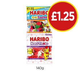 Haribo Eggs Galore, Heart Throbs - Now Only £1.25 at Budgens