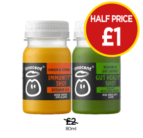 Innocent Immunity Shot, Gut Health Shot - Now Only Half Price £1 at Budgens