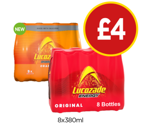 Lucozade Original, Orange - Now Only £4 at Budgens