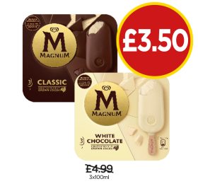 Magnum Classic, White Chocolate - Now Only £3.50 at Budgens