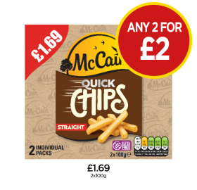 McCain Quick Chips - Any 2 for £2 at Budgens