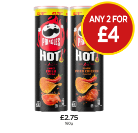 Pringles Hot Sweet Chilli, Fried Chicken - Any 2 for £4 at Budgens