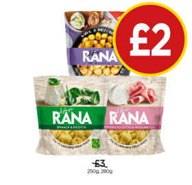 Rana Gnocchi, Pasta Spinach & Ricotta, Prosciutto Cotto & Mozzarella - Now Only £2 at Budgens