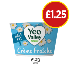 Yeo Valley Organic Creme Fraiche - Now Only £1.25 at Budgens