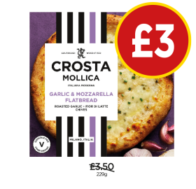 Crosta Mollica Garlic & Mozzarella Flatbread - Now Only £3 at Budgens