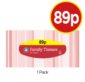 Family Tissues - Now Only 89p at Budgens