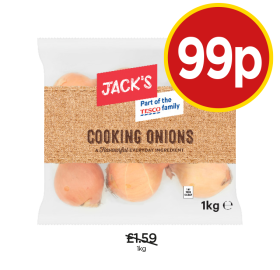 Jack's Cooking Onions - Now Only 99p at Budgens