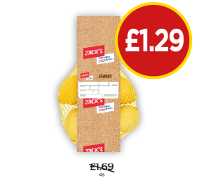 Jack's Lemons - Now Only £1.29 at Budgens