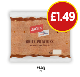 Jack's White Potatoes - Now Only £1.49 at Budgens