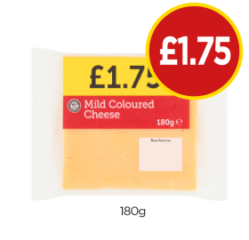 Mild Coloured Cheese - Now Only £1.75 at Budgens
