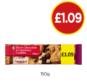 White Chocolate & Cranberry Cookies - Now Only £1.09 at Budgens