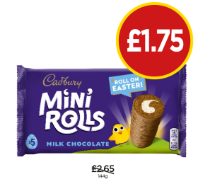 Cadbury Mini Rolls - Now Only £1.75 at Budgens