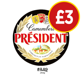 Camembert President - Now Only £3 at Budgens