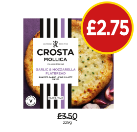 Crosta Mollica Garlic & Mozzarella Flatbread - Now Only £2.75 at Budgens