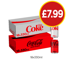 Diet Coke, Coca Cola Zero - Now Only £7.99 at Budgens