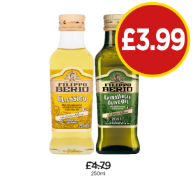 Filippo Berio Classico, Extra Virgin Olive Oil - Now Only £3.99 at Budgens