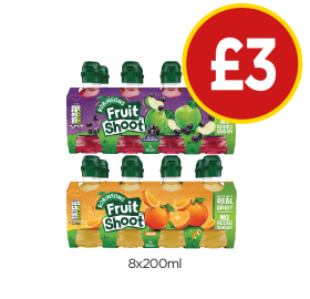 Fruit Shoot Blackcurrant, Orange - Now Only £3 at Budgens