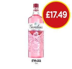 Gordon's Pink Gin - Now Only £17.49 at Budgens