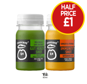 Innocent Gut Health, Immunity - Now Only Half Price £1 at Budgens
