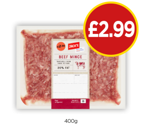 Jack's Beef Mince - Now Only £2.99 at Budgens
