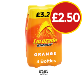 Lucozade Orange - Now Only £2.50 at Budgens