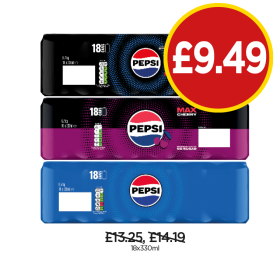 Pepsi, Max, Cherry - Now Only £9.49 at Budgens