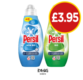 Persil Non Bio, Bio - Now Only £3.95 at Budgens