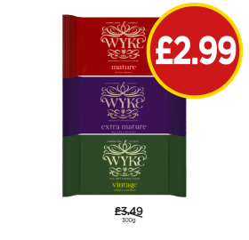 Wyke Mature, Extra Mature, Vintage - Now Only £2.99 at Budgens