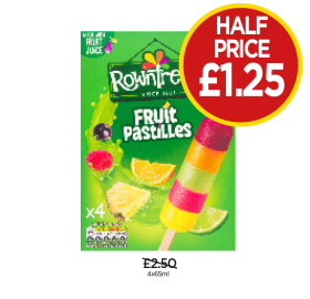 Fruit Pastilles Lollies - Now Only Half Price £1.25 at Budgens