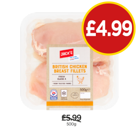 Jack's British Chicken Breast Fillets - Now Only £4.99 at Budgens