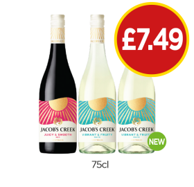 Jacobs Creek Red, White - Now Only £7.49 at Budgens