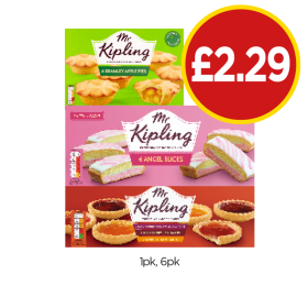 Mr Kipling Bramley Apples, Angel Slices, Jam Tarts - Now Only £2.29 at Budgens