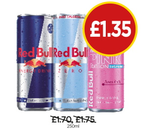 Red Bull, Zero, Pink Edition - Now Only £1.35 at Budgens