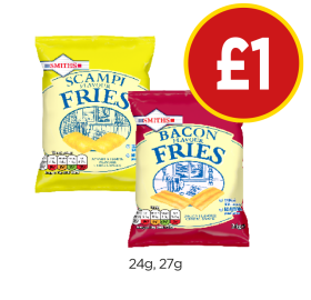 Smiths Scampi Fries, Bacon - Now Only £1 at Budgens