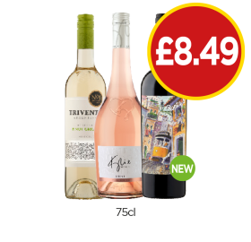 Trivento Pinot Grigio, Kylie Minogue Rosé, Porto 6 - Now Only £8.49 at Budgens
