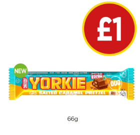 Yorkie Salted Caramel Pretzel - Now Only £1 at Budgens