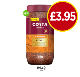 Costa Smooth Medium Roast - Now Only £3.95 at Budgens