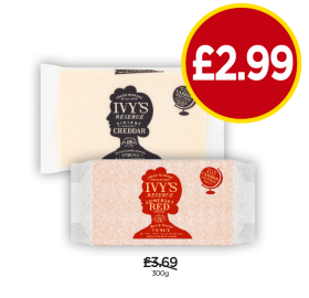 Ivy's Vintage Cheddar, Somerset - Now Only £2.99 at Budgens