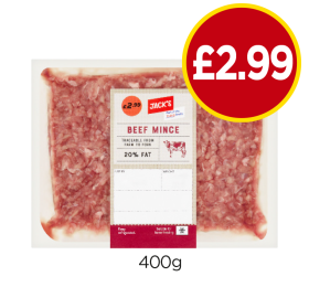 Jack's Beef Mince - Now Only £2.99 at Budgens